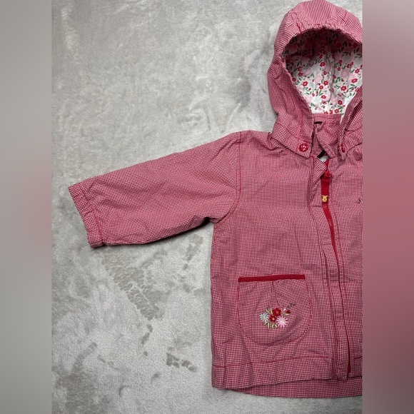 Disney X H&M Winnie the Pooh Vintage Style Red White Gingham Plaid Jacket 6-9M - Picture 2 of 16